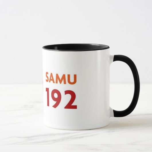 Becher mit Logomarca SAMU 192 Tasse (Rechts)
