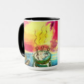 Becher mit Malerei/Detail „Hierzulande " Tasse (Vorderseite Links)