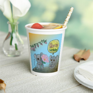 Becher mit niedlichem Party