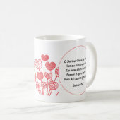 Becher mit Vers Kaffeetasse (VorderseiteRechts)