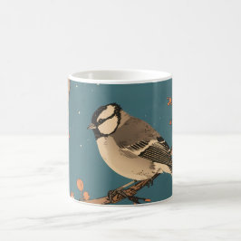 Becher – Mondlichtvogel auf einem Blütenzwe Kaffeetasse