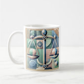 Becher, mug, Zeichen des Zodiac "Waage" Kaffeetasse (Links)