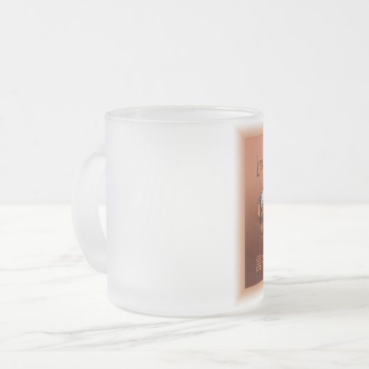 Becher oder häuft die Affen der Weisheit Mattglastasse (Vorderseite Links)