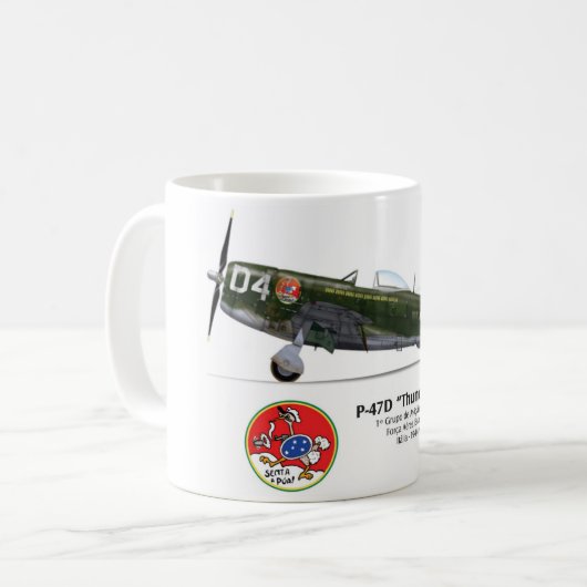 Becher P-47D Thunderbolt FAB,- setzt sich der Kaffeetasse (Vorderseite Links)