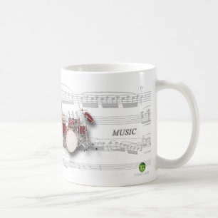 Becher Partitur und Batterie Kaffeetasse