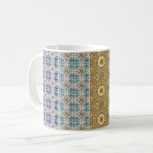 Becher Pastellazulejos Kaffeetasse (Vorderseite Links)