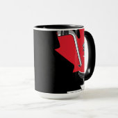 Becher Pinguine Hockey Kanada N&B Tasse (VorderseiteRechts)