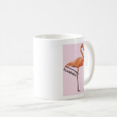 Becher rosa Flamingo Kaffeetasse (VorderseiteRechts)