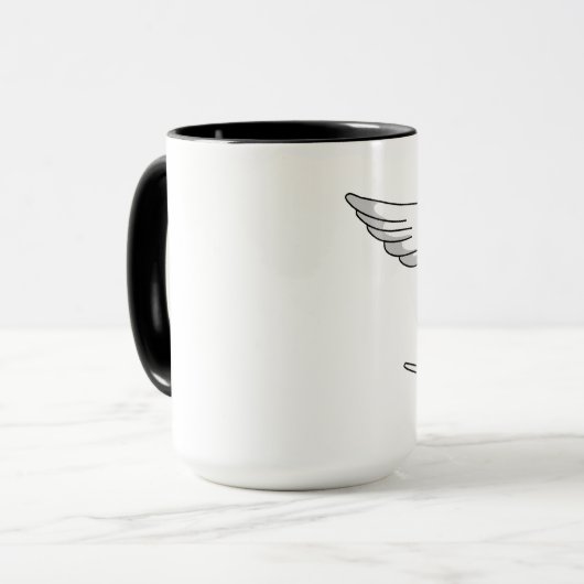 Becher Schädel Skateboard - Skull Skateboard Tasse (Vorderseite Links)