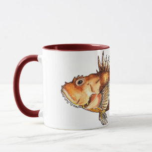 Becher Scorpionfish Art, Illustrationsrealistic Tasse