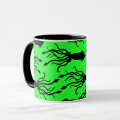 Becher Squid Art Grün Tasse (Vorderseite Links)