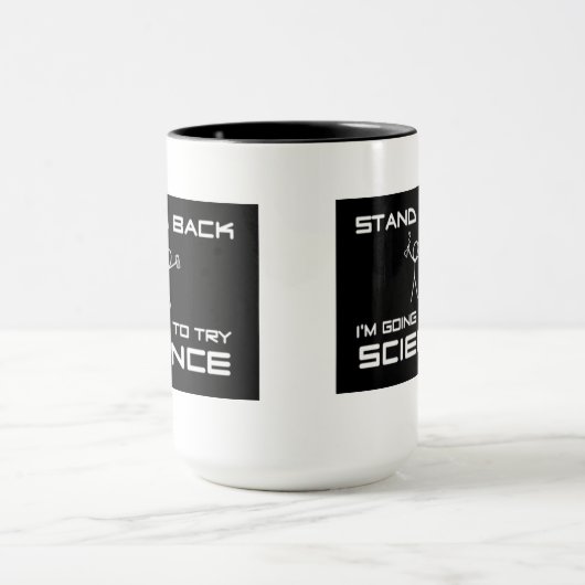 Becher Stand Back… try science Tasse (Zentrum)