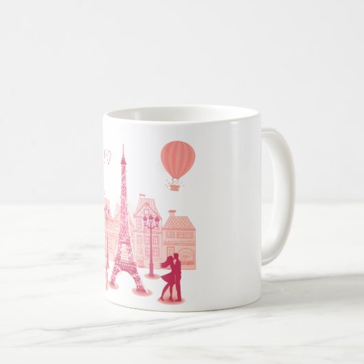 Becher/Tasse Paris Kaffeetasse (VorderseiteRechts)