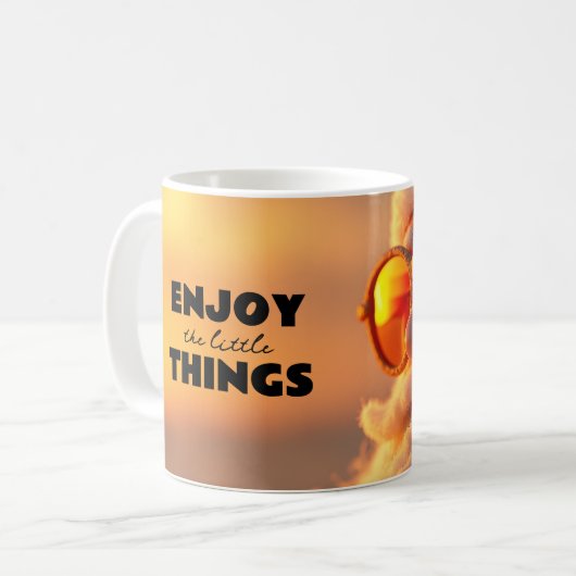 Becher Weihnachtsmann - Enjoy the little things Kaffeetasse (Vorderseite Links)