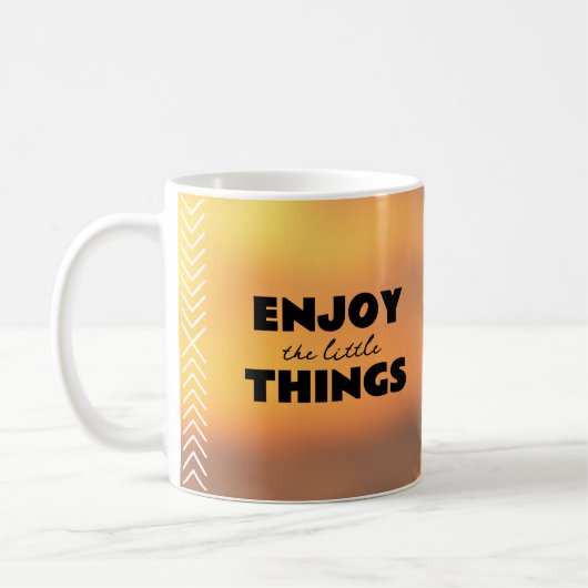 Becher Weihnachtsmann - Enjoy the little things Kaffeetasse (Links)