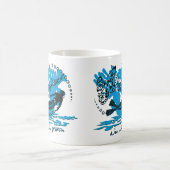 Becher weiß Tauchhaifisch Kaffeetasse (Mittel)