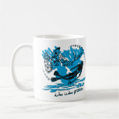 Becher weiß Tauchhaifisch Kaffeetasse (Links)