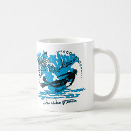Becher weiß Tauchhaifisch Kaffeetasse