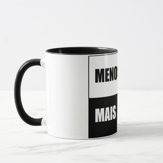 Becher weniger Marx mehr mises Tasse (Links)
