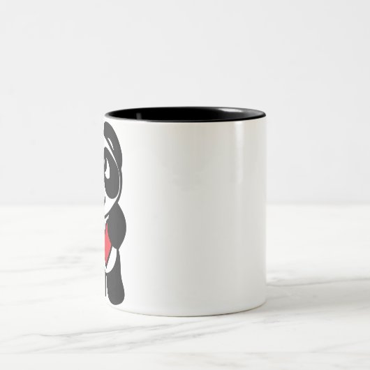 Becher zwei Tons Panda Zweifarbige Tasse (Mittel)