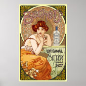 Bechers Bitter alfons Mucha ~ Art Nouveau Poster (Vorne)