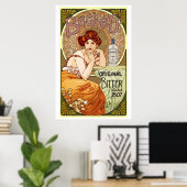 Bechers Bitters, 1807, Art Nouveau Poster (Heimbüro)