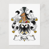 Beck Familienwappen Postkarte (Vorderseite)