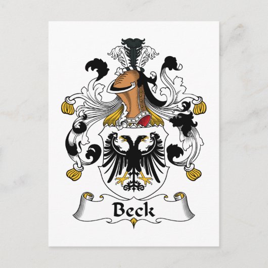Beck Familienwappen Postkarte (Vorderseite)
