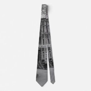 Becken Park und Flatiron Flats Graustufen Neck Tie Krawatte
