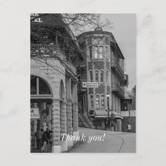 Becken Park und Flatiron Flats Graustufen Postkarte (Vorderseite)