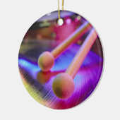 Becken u. runde Spitze-Trommel-Stöcke Keramik Ornament (Links)