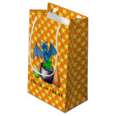 Becken und Bubbling Kessel Geschenktasche Kleine Geschenktüte (Rückseite Schrägansicht)