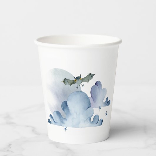 Becken und Wolken Pappbecher (Rückseite)