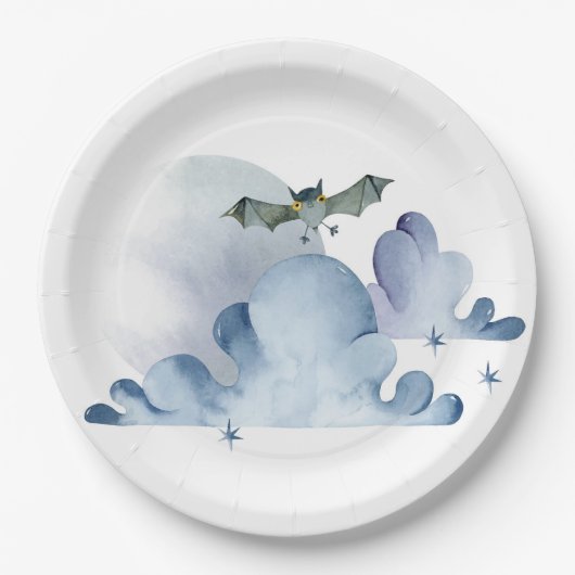 Becken und Wolken Pappteller (Vorderseite)