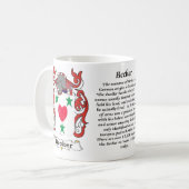 Becker-Familien-Wappen Tasse (Vorderseite Links)