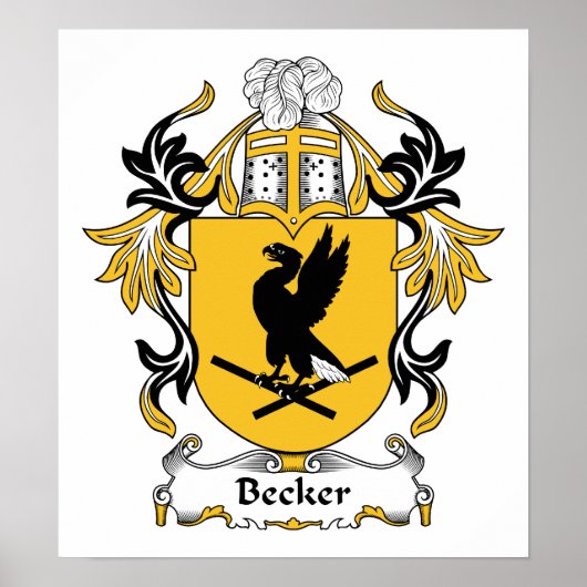 Becker Familienwappen Poster (Vorne)