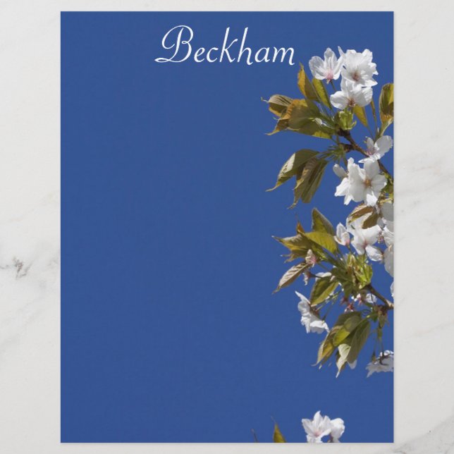 Beckham Blossom Letterhead (Vorderseite)