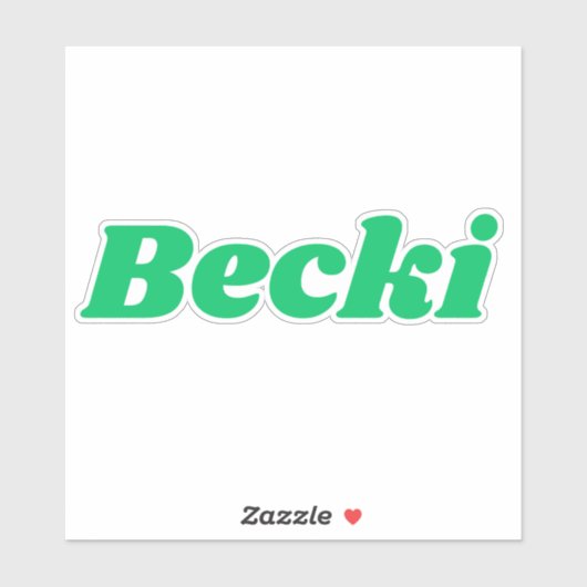 Becki Aufkleber (Blatt)