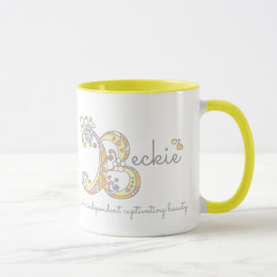 Beckie dekorative Namen- und Bedeutungs-Tasse Tasse