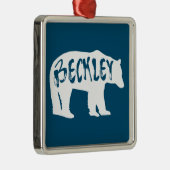 Beckley West Virginia Bear Ornament Aus Metall (Rechts)
