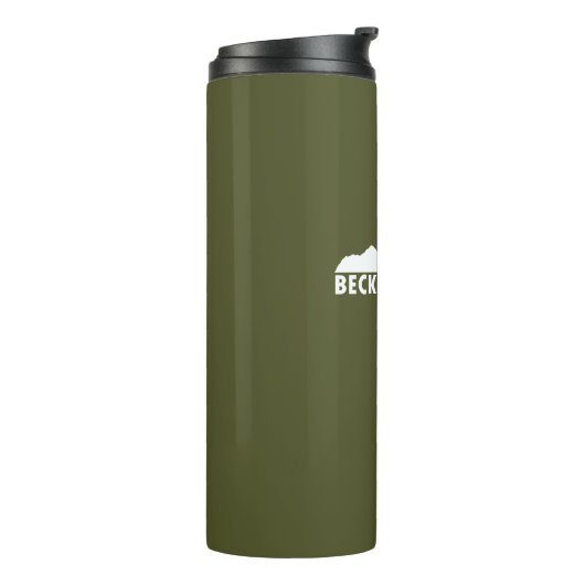 Beckley West Virginia Bitte Thermosbecher (Nach links gedreht)