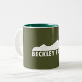 Beckley West Virginia Bitte Zweifarbige Tasse (Vorderseite Links)