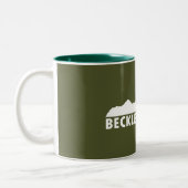 Beckley West Virginia Bitte Zweifarbige Tasse (Links)