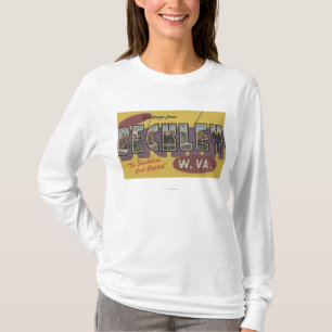 Beckley, West Virginia - große Buchstabe-Szenen T-Shirt