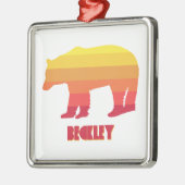 Beckley West Virginia Rainbow Bear Ornament Aus Metall (Links)