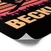 Beckley West Virginia Snowboarding Outdoor Vintag Poster (Ecke)