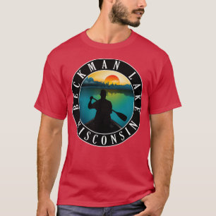 Beckman Lake Wisconsin Canoeing T-Shirt