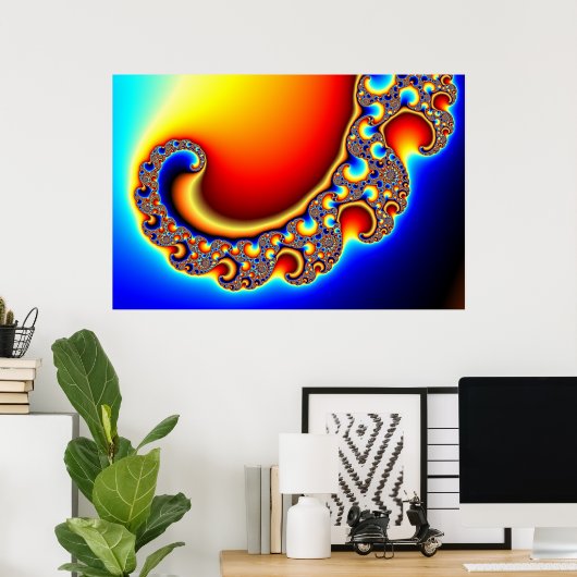 Beckoning - Fraktal Poster (Heimbüro)