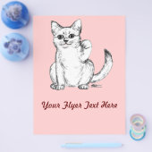 Beckoning Kitty Cat Maneki Neko Flyer (Einzeln)