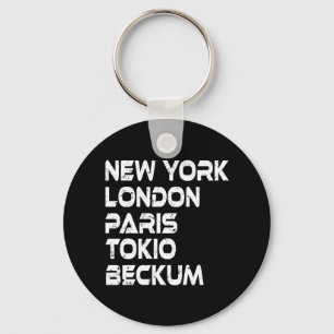 Beckum New York London Tokio Paris Schlüsselanhänger